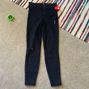 NWT Spanx Distressed Skinny Jeans